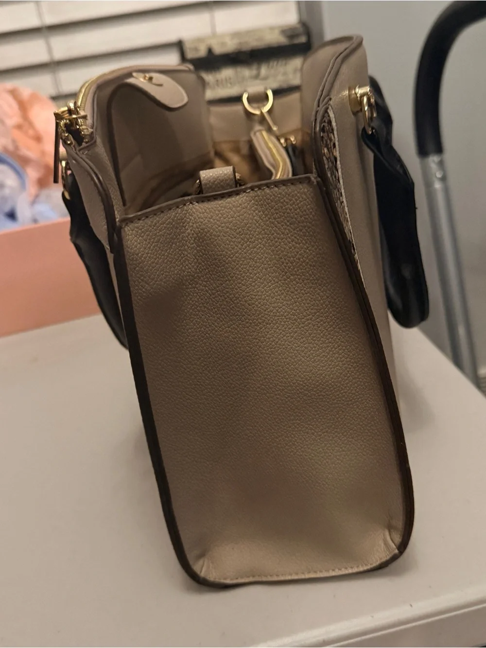 Anne Klein structured satchel
